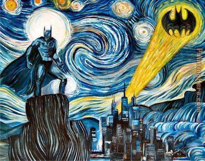 Dark Starry Knight by James Hance painting - 2011 Dark Starry Knight by James Hance art painting